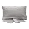 Set lenzuola letto una piazza e mezza in cotone grigio Freedom