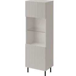 Set mobili soggiorno completo con frontali cannettati beige Ziggy 3