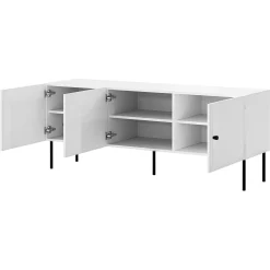 Set mobili soggiorno completo bianco opaco Stark 1