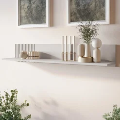 Set mobili soggiorno completo con frontali cannettati beige Ziggy 5