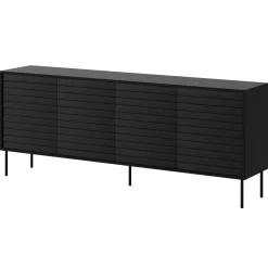 Set mobili soggiorno completo moderno nero Wild 2