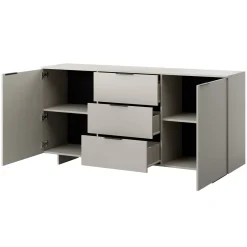Set mobili soggiorno completo grigio Stone