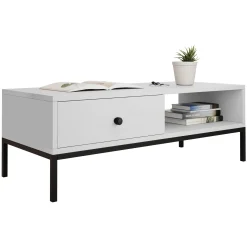 Set mobili soggiorno completo design moderno bianco Pollon