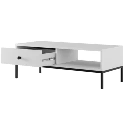 Set mobili soggiorno completo design moderno bianco Pollon