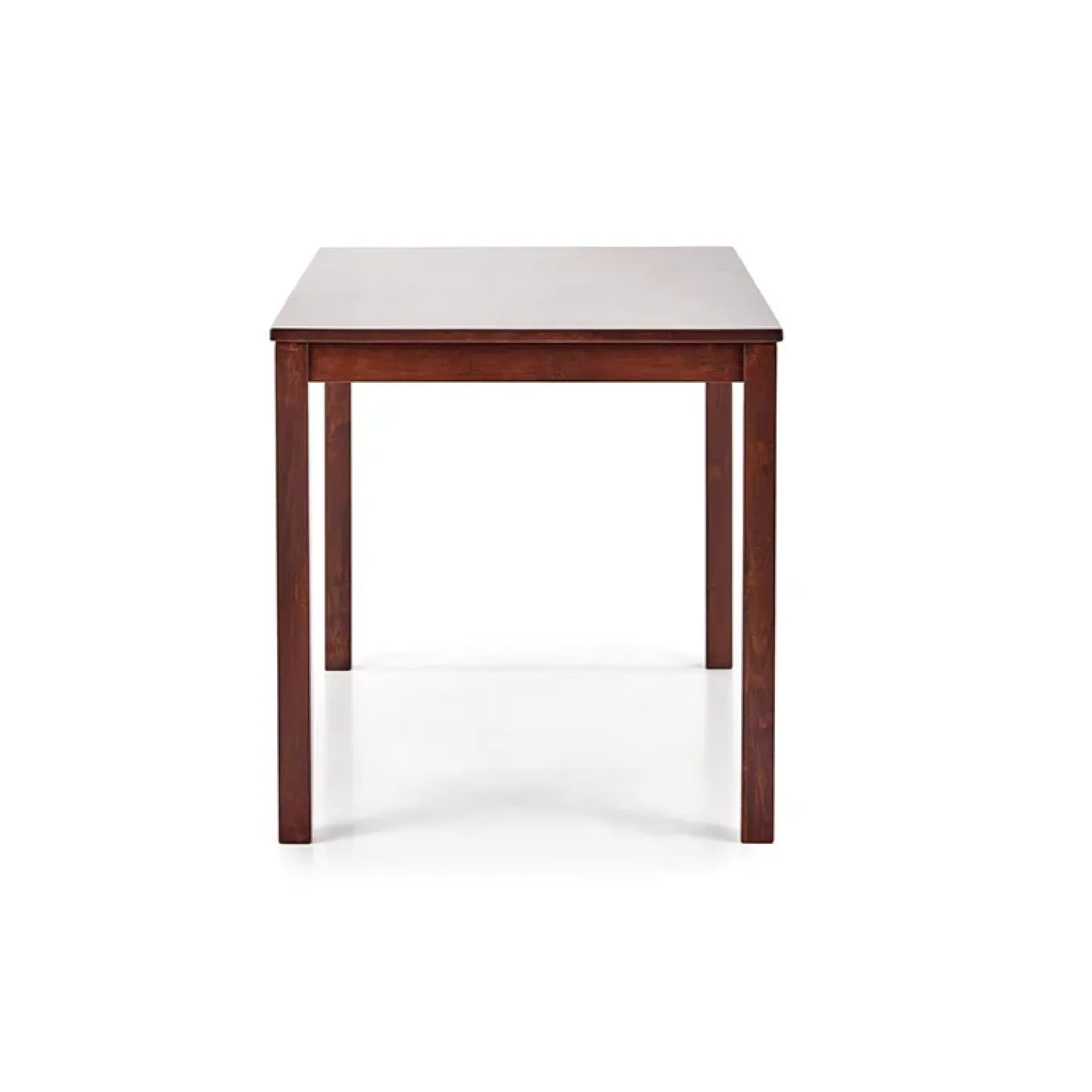 Set tavolo moderno 110x72cm + 4 sedie rovere scuro Lunelle
