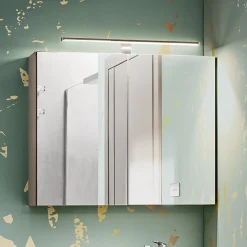 Specchio mobile contenitore 80x65cm grigio Serif