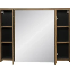 Specchio mobile contenitore 100x75cm 3 ante rovere Stony