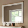 Specchio 96x91cm scandinavo bianco frassinato rovere Lars