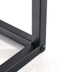 Tavolino da salotto quadrato 53x30cm rovere nero Algeria