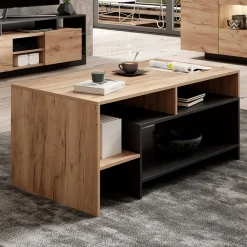 Tavolino da salotto 120x60cm rovere antracite Blob