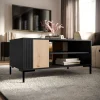 Tavolino soggiorno 100x55cm rovere nero Duble