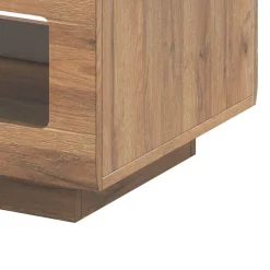 Tavolino 110x60cm da salotto rettangolare design rovere Maiorca