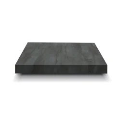 Tavolo 110/160 cm allungabile acciaio ossido metallo Alanda
