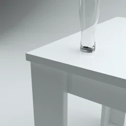 Tavolo allungabile 160-210cm bianco lucido Zenzero