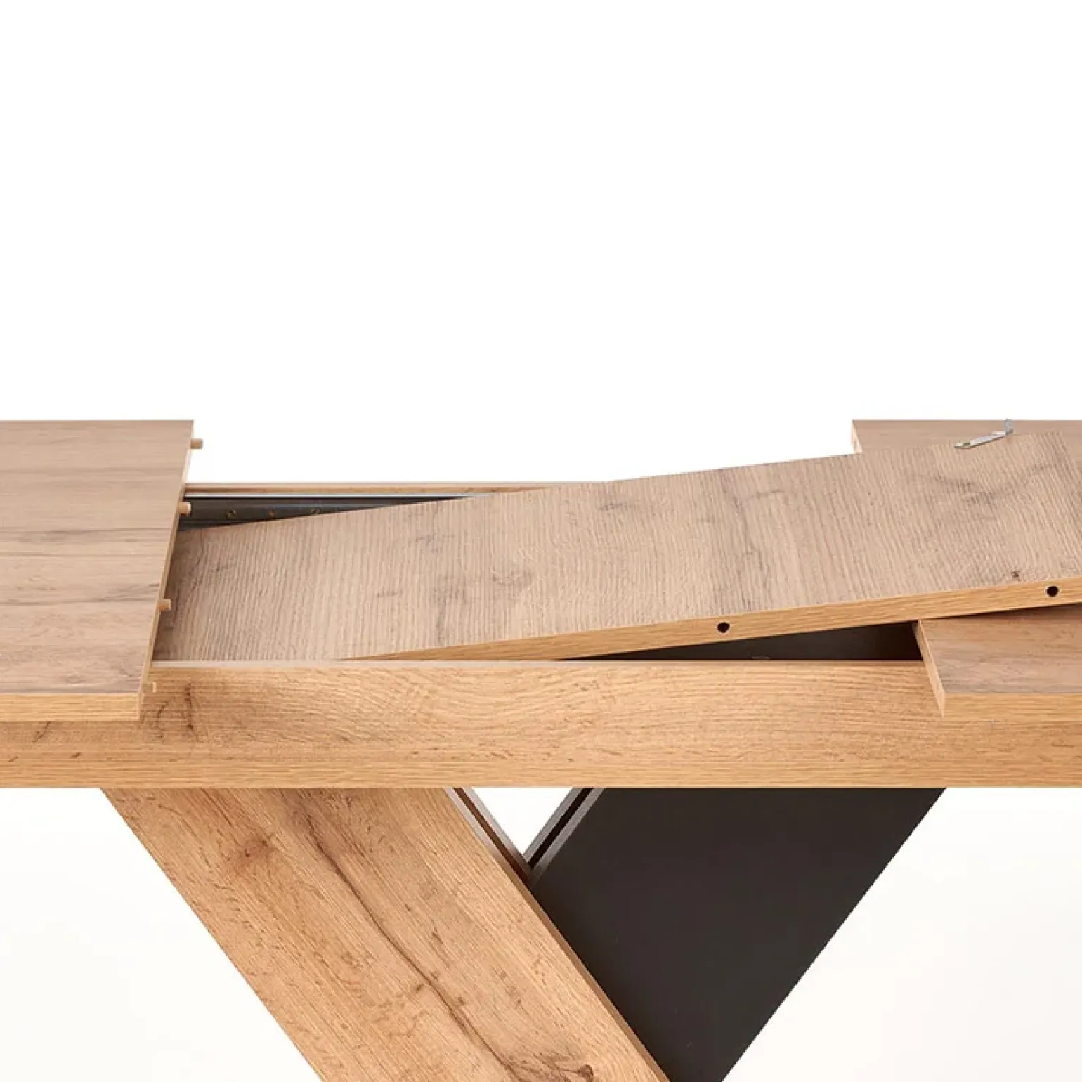 Tavolo allungabile 130/175cm da pranzo moderno rovere nero Brenta
