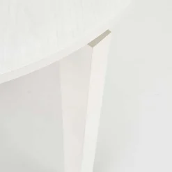 Tavolo allungabile 100/200cm rotondo moderno bianco Robin