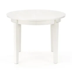 Tavolo allungabile 100/200cm rotondo moderno bianco Robin
