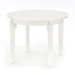 Tavolo allungabile 100/200cm rotondo moderno bianco Robin