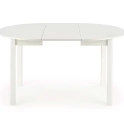 Tavolo allungabile 102/142cm rotondo da pranzo moderno bianco Lucci