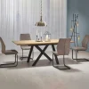 Tavolo allungabile 160/200cm rovere naturale acciaio nero Cornet