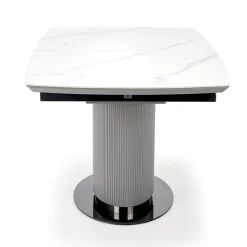 Tavolo allungabile da pranzo 160/220cm bianco grigio chiaro Ignazio