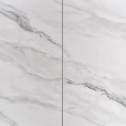 Tavolo allungabile da pranzo 160/220cm bianco grigio chiaro Ignazio