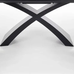 Tavolo allungabile moderno 180/220cm grigio scuro nero Borgia