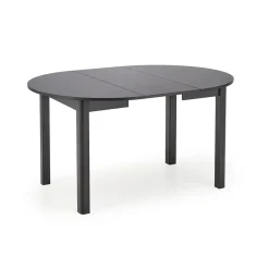 Tavolo allungabile rotondo 102/142cm moderno nero Caienna