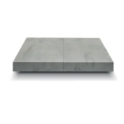 Tavolo 160/250cm allungabile grigio cemento gambe in antracite Hildago