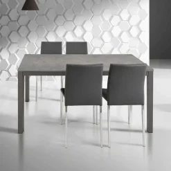 Tavolo 120/170cm allungabile moderno grigio Mark Gihome®