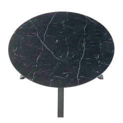 Tavolo 130/180cm allungabile moderno marmo nero Aspen