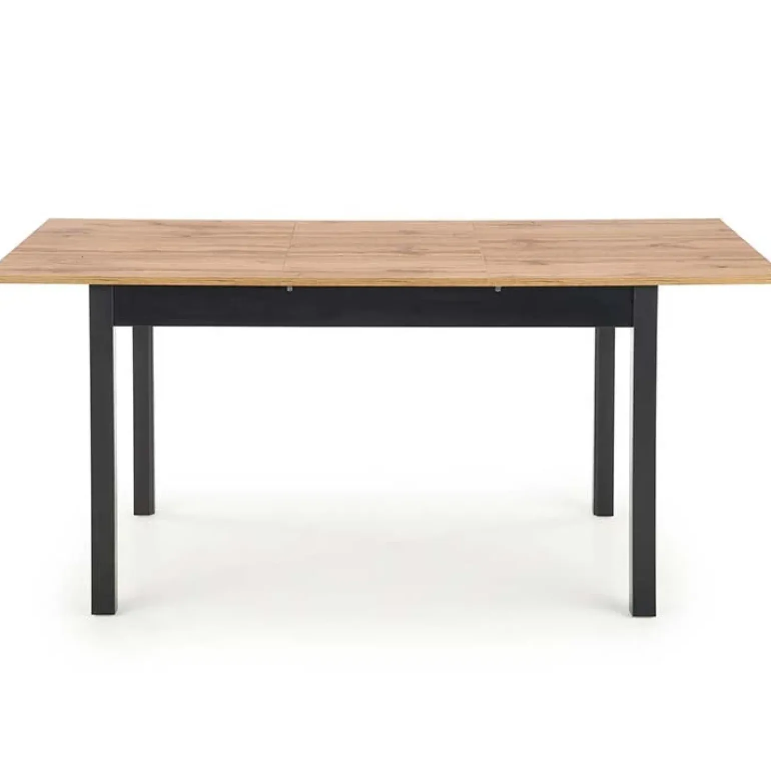 Tavolo 124/168cm allungabile moderno rovere wotan nero Sabo