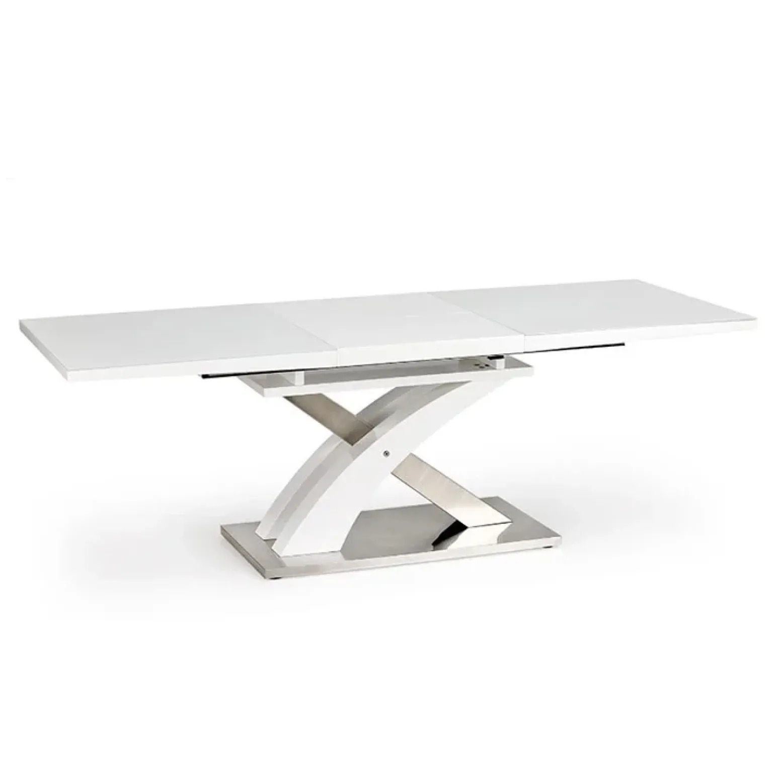 Tavolo 160/220cm in vetro allungabile bianco lucido Iride Gihome®
