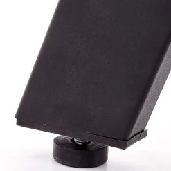 Tavolo 140/180cm rettangolare allungabile noce miele nero Meja