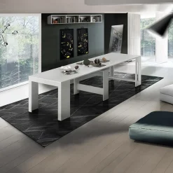 Tavolo consolle allungabile 50-300cm bianco opaco Zenzero