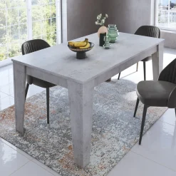 Tavolo da pranzo allungabile 140/200 cm moderno cemento Orbis
