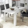Tavolo da pranzo allungabile moderno 137/185cm pino bianco Florena