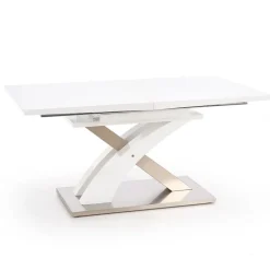 Tavolo da pranzo allungabile 160/220cm moderno bianco lucido Iride Gihome®