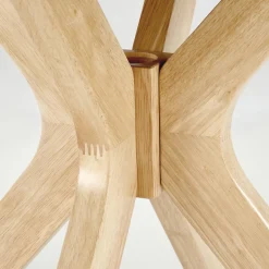 Tavolo da pranzo rotondo moderno 120x120cm rovere naturale Corinto