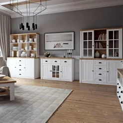 Tavolo da pranzo 160x90cm bianco frassinato rovere Provenza
