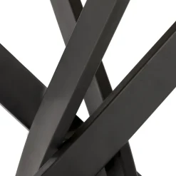 Tavolo rotondo 100x100cm moderno rovere nero Dormelada
