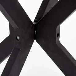 Tavolo 120x120cm da pranzo rotondo moderno vetro nero Anice Gihome®