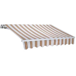 Tenda da sole a bracci 300x200cm righe beige Orsus