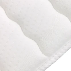 Topper singolo 90x200cm trapuntato imbottito con elastici bianco Corsica