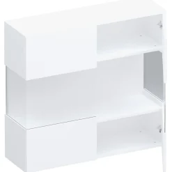 Vetrina sospesa 95x88h cm 2 ante bianco lucido Sunset