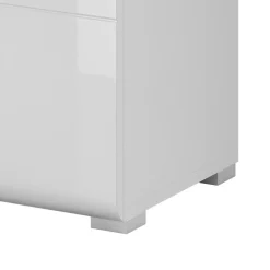 Vetrina 60x204h cm 1 anta moderna bianco lucido rovere Tahiti
