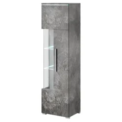 Vetrinetta 45x160h cm 1 anta destra ossido Frisk