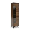Vetrinetta 48x185h cm 1 anta moderna noce Line