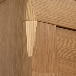 Vetrinetta 102x202h cm 4 ante rovere scuro Lucca